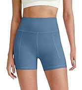 G4Free BareFeel Biker Shorts for Women with Pockets High Waisted Workout Athletic Gym Legging Sho...