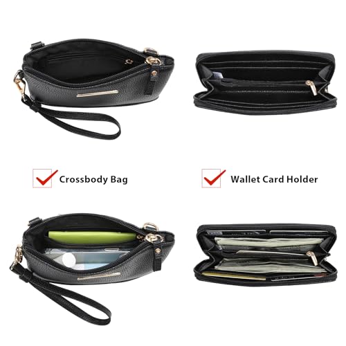 Set 3 bolsos veganos para mujer con cartera miniatura 6