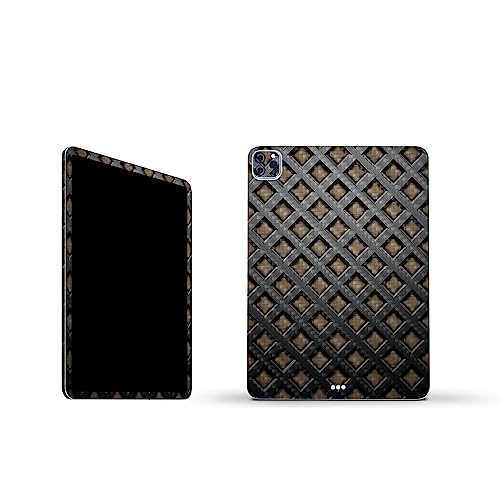 Image of MightySkins Carbon Fiber Skin Compatible with Apple iPad Pro 11 inch M2 4th Gen (2022) Full Wrap Kit - Black Wall | Protective, Durable Textured Carbon Fiber Finish | Easy to Apply | Made in The USA