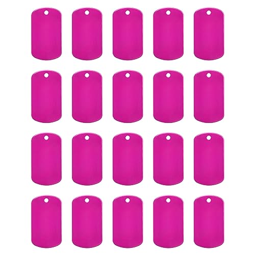 Etiquetas de perro en blanco rojo rosa para decoración colgante y manualidades