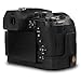 MegaGear MG1678 Ever Ready Leather Camera Case Compatible with Panasonic Lumix DC-FZ1000 II, Leica V-Lux 5 - Black