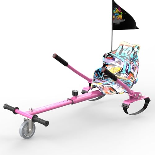 Siège Hoverkart Scooter Gokart - Fixation de siège Hoverbords pour, Hovergokart pour Hoverboards, Siège pour Hoverboards, Compatible avec 6,5 Pouces 8,5...