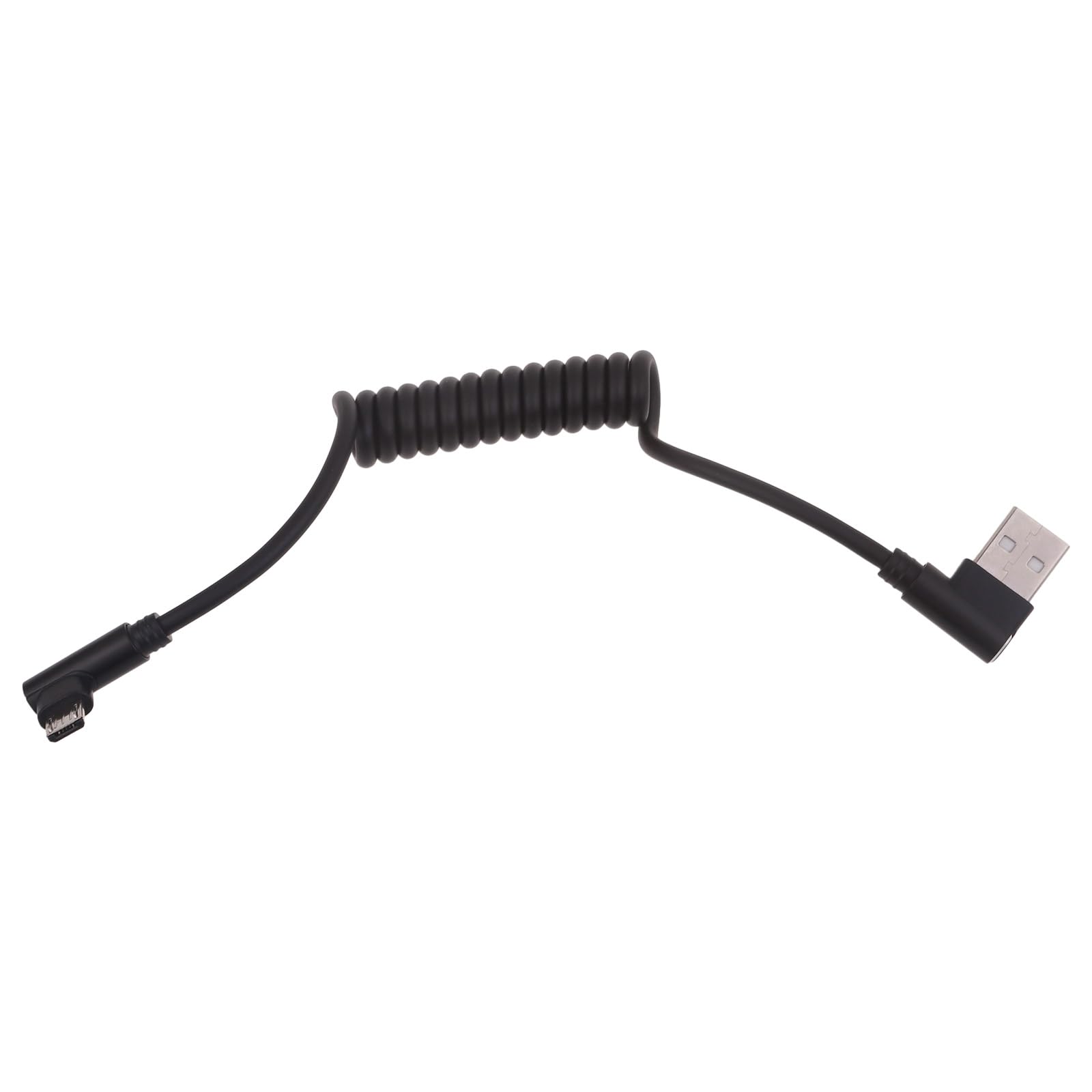 Fentency 60W Fast Charging Cable Spring Coiled USB A to USB Extension Cord Flexible 480Mbps Data Sync Cord for