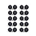 20Pcs Round Rocker Switch Set, 2 Pin SPST ON/Off Small Black Boat Rocker Switch, 15mm Mount Diameter Toggle Switch for Household Appliances