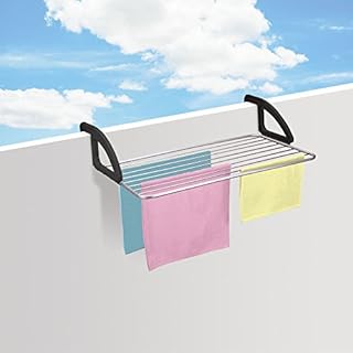 Metaltex - 406810, Stendibiancheria da balcone, in alluminio, 10 m, metallo, Colori assortiti, 1 pezzo