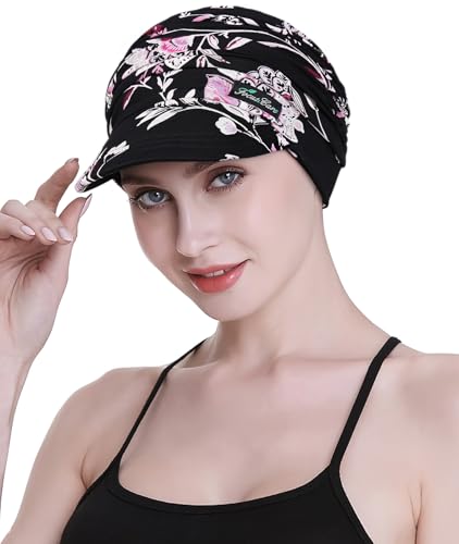 Miniatura 3 de Focuscare Bufandas Suaves De Quimioterapia Para Mujer, Gorra De Béisbol De Bambú, Turbante Para Pérdida De Cabello, Talla Única