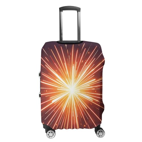 Carry on Luggage Cover Explosion Firework 3D Suitcase Covers for Luggages Tsa Approved Travel Luggage Sleeve Protector Elastic Suitcase Protector Anti-Scratch Washable Fits 19-30 Inch Case -L4