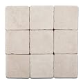 Turkish Crema Marfil Marble 4 X 4 Tumbled Field Tile - Box of 5 sq. ft.