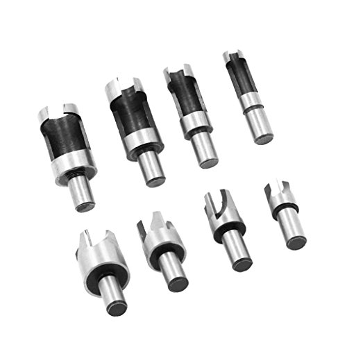 8 Pcs Madeira Plug De Cavilha De Madeira Broca Ferramentas 3/8
