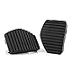 Bremspedal Gummiabdeckung, 1 Paar Kupplungsbremspedal Gummiabdeckung Für/Citroen 1007 207 208 301 C3 C4 C5 C6 C8 für pedale citroen berlingo,peugeot 1007 gummiabdeckung kupplung für peugeot 1007