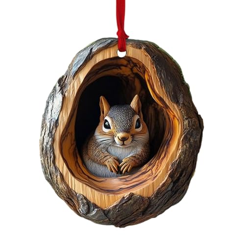 Weihnachten Acryl Tier deko, Acryl 2D Anhänger Tier Baumschmuck,...