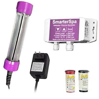 ControlOMatic SmarterSpa Saltwater Chlorine Generation System for Spas and Hot Tubs Up to 2,000 Gallons, Converts Any Spa to Saltwater System