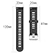 Disscool Replacement Bands for Garmin Forerunner 245/245M,Soft Silicone Strap for Garmin Forerunner 245/245M(Silicone Black)