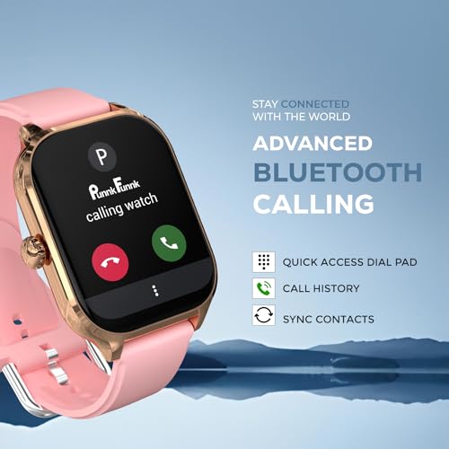 PunnkFunnk H9 Smart Watch 2.01" TFT Display Pink - Image 4