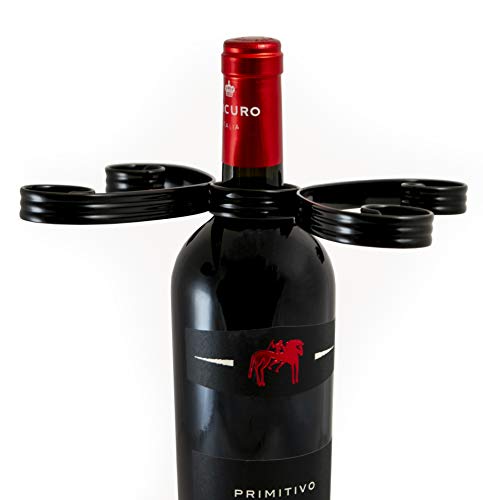 Mango Steam Easy Slip On Wine Glass Holder Black #TOP4