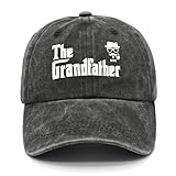 Gifts for Grandfather, Grandpa Hat, Grandpa Birthday Gifts from Grandkids, 2025 New Grandfather Fathers Christmas Thanksgiving Birthday Gift Ideas, Adjustable Baseball Caps Grey