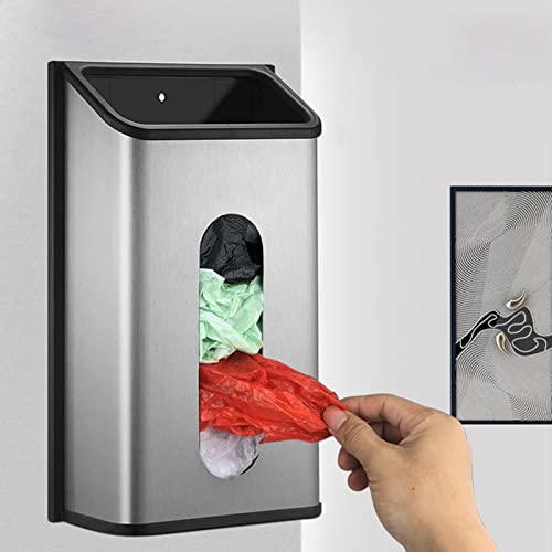 Miniatura 2 de Perfk Soporte De Bolsa De Plástico De Material Acero Inoxidable, Dispensador De Caja En De De, Organizador De Para,