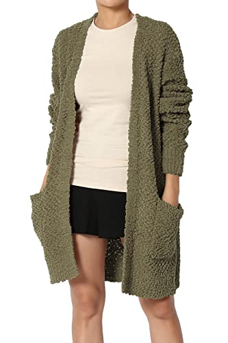 TheMogan Popcorn Sweaters for Women with Long...