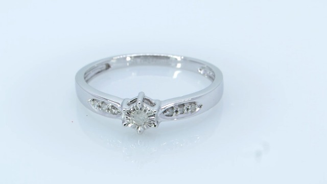 Dazzlingrock Collection Anillo De Promesa De Plata De Ley 925 Con