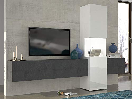 Preisvergleich Produktbild möbelando Wohnwand Mediawand Wohnzimmerschrank Fernsehschrank TV Schrank Incontro I