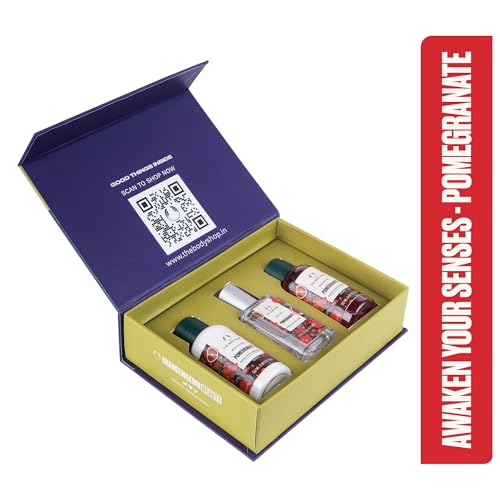 Image of The Body Shop Pomegranate Shower Gel, Body Lotion & Mist Gift Set