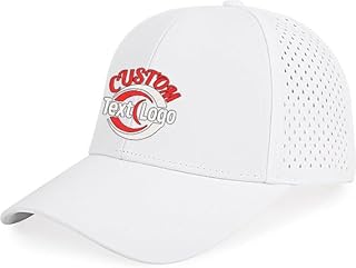 Custom Logo UPF 50+ Performance Water Resistant Baseball Cap Breathable Hat Golf Running Boat Hiking Men Women