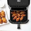 Vencier 2.8L Air Fryer 1000W, 220-240V Compact Healthy Fryer with LED Touchscreen, Dishwasher Safe Basket, Low Oil Cooking, Quiet & Energy Saving, Ideal for 1–3 Servings, Small Kitchen & Caravan