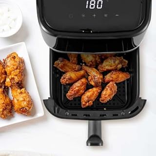 Vencier 2.8L Air Fryer 1000W, 220-240V Compact Healthy Fryer with LED Touchscreen, Dishwasher Safe Basket, Low Oil Cooking, Quiet & Energy Saving, Ideal for 1–3 Servings, Small Kitchen & Caravan