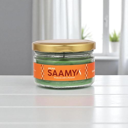 Image of ArunaSAAMYA Handcrafted Chocolate Scented Jar Candle I Sweet Fragrance (Spring Chocolate Breeze) I Pack of 1 I 120 GMS I Upto 40 Hours Burn Time