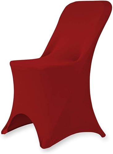 Miniatura 9 de Juego de 11050 fundas elásticas de elastano plegables para hotel, recepción, banquete, fiesta, restaurante, 17 colores (50, verde cazador)