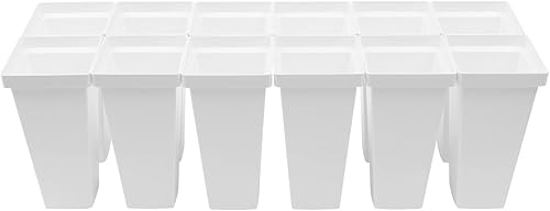 Miniatura 9 de CNCEST Estante de exhibición de flores de 3 capas para interiores y exteriores, soporte de exhibición de flores con 12 cubos, para floristería