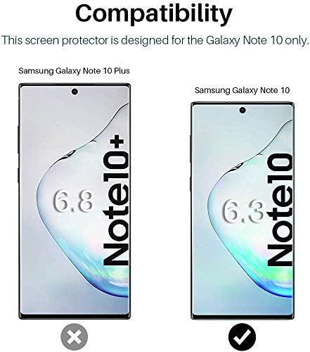 LK 1 Pack Screen Protector Compatible for Samsung Galaxy Note 10 Flexible TPU Film HD Clear Bubble Free
