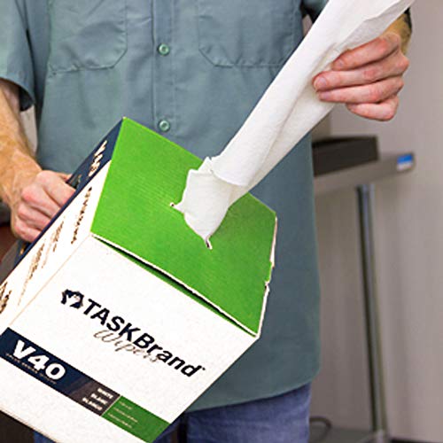 Taskbrand N-V040Cgw Center Pull Wipers, White, 10" X 12" (Roll Of 200) #TOP4