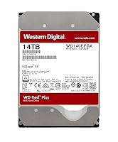 WD Red Plus interne Festplatte NAS 14 TB (3,5 Zoll, Workload-Rate 180 TB/Jahr, 7.200 U/min, 512 MB Cache, 210 MB/s Übertragungsrate, NASware-Firmware für Kompatibilität, 8 Bays) Rot – Ansicht 2