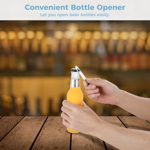 yeeplant 2 Beer Chiller Rods with Bottle Opener, Stainless Steel Beverage Chilling Accessories, Efficient Beer Coolers, Ideal for Travel and Events