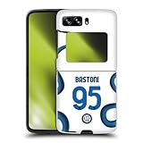Head Case Designs Officially Licensed Inter Milan Alessandro Bastoni 2021/22 Players Away Kit Hard Back Case Compatible with Motorola Razr 2022