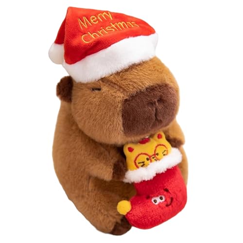 Animal De Peluche De Capibara: Lindo Juguete De Peluche De 20x15 Cm, Muñeca De Dibujos Animados Suave, Cojín De Almohada Esponjoso, Figura Adorable Que Se Puede | Niño Pequeño Sofá De Vacacion