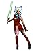 Star Wars Rubie's Women's Clone Wars Deluxe Ashoka Costume, Burgundy, Standard