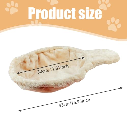 Hamac de remplacement lavable pour arbre à chat grand modèle | Coussin suspendu beige - 6