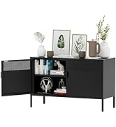 Amazon.co.jp: 科飛亜 キャビネット 鋼製 サイドボード 扉付き