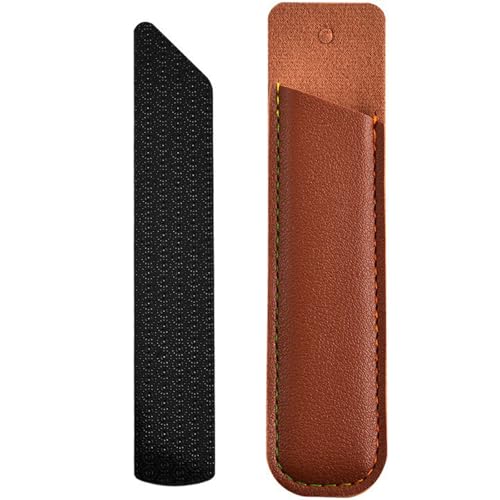 Slim black nano-glass foot file — the thinnest and lightest option for minimalist packers