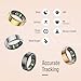 WuzuTech Herz P1 Smart Ring for Women & Men - 24/7 Health Metrics Fitness Ring, Tracks 20+ Biometrics, 6 Day Battery, Waterproof, iOS Android Compatible, Free APP, No Subscription (Black, 13, Black)