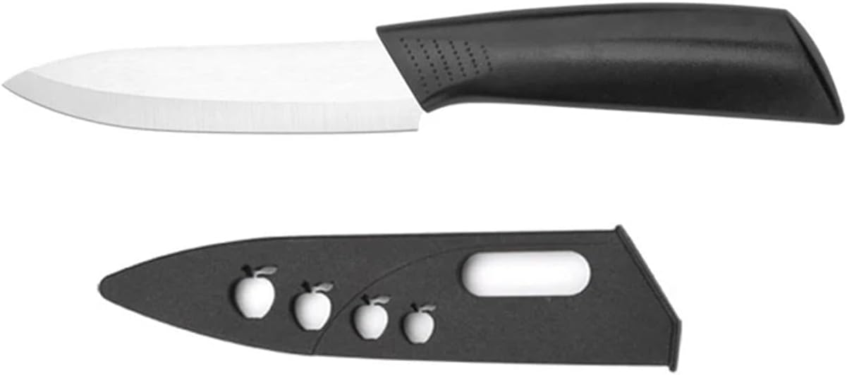 Fit for Ceramic Kitchen Knife Set - 3" 4" 5" Non-Slip Fruit & Food Cutting Knives with Sleeves(1pcs B)