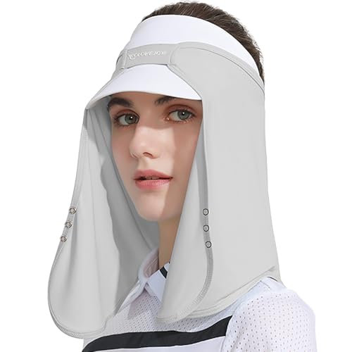 Cooling Face Covering Adjustable UV Sun Protection Neck Drape Multifunctional Mask, Neck Flap Addon for Ball Caps