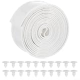 PVC-Ersatz-Gurtbänder für Terrassenstuhl-Reparatur-Set, 6 m, Outdoor-Loungestuhl-Gurtband für Poolmöbel, Gartenschaukel-Sitzstreifen und Strandkorbschlinge Material (weiß)