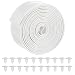 PVC-Gurtband Ersatz für die Reparatur von Terrassenstühlen im Freien, 6 m, wetterbeständiges Garten-Lounge-Schlingen-Mat... Pool-Möbelgurt-Set für Deckschaukel-Sitzband (weiß)