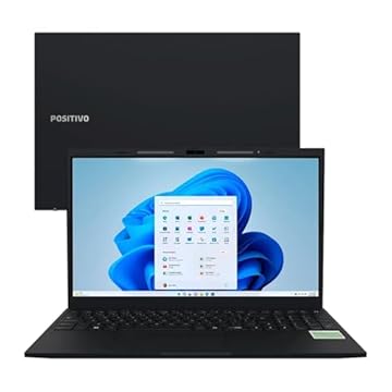 Notebook Positivo Vision i15M Core 3 8GB 512GB 15" FHD Windows – Preto