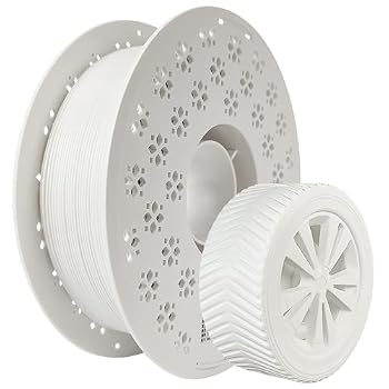 CHING LEUNG High Speed TPU Filament 1.75mm, AMS Compatible, 95A Flexible 3D Printer Filament, ±0.03mm Accuracy, Resealable Bag, 1kg, Clog-Free for Bambu Lab & K1 – White
