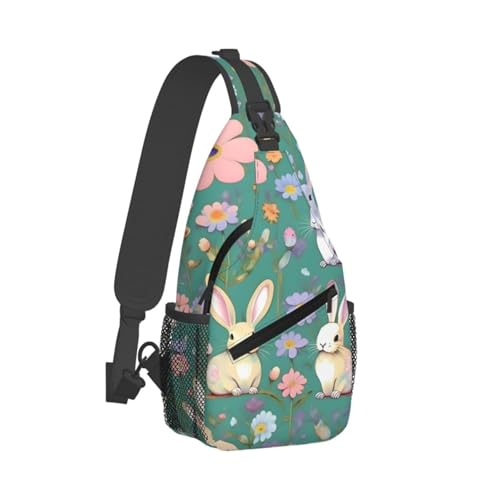 Mochila cruzada MyPiky con estampado de flores y animales miniatura 2