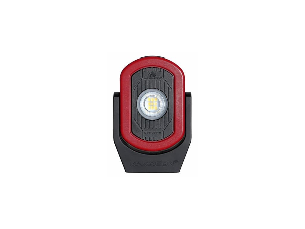 MAXXEON MXN00810 WorkStar Cyclops, USB-C Rechargeable LED Inspection Light, Red, (Pack of 1)